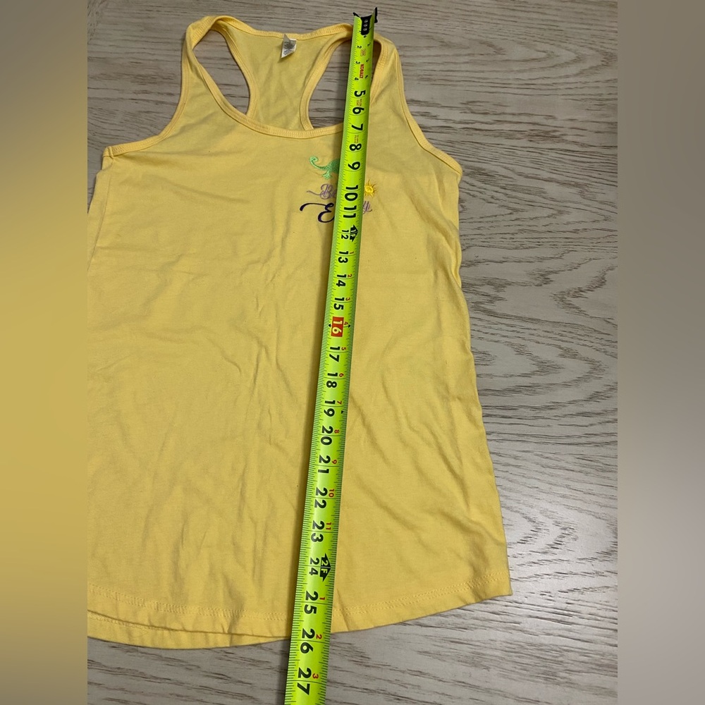 Disney's Pascal from Tabgled Yellow Tank Top with Embroidery - Picture 6 of 7
